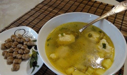 Куриный суп с клецками - пошаговый рецепт с фото