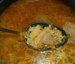Грибной суп с булгуром в мультиварке