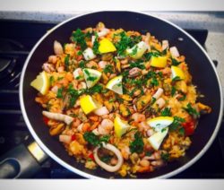 Рис с морепродуктами - рецепт