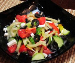 Рецепт греческого салата с сыром фетакса