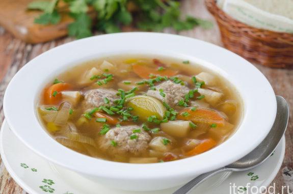 Суп с фрикадельками  - пошаговый рецепт с фото