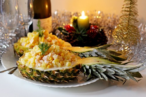 5 вкусных блюд с ананасами к новогоднему столу 2020