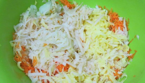 Оладьи из кабачков, моркови и картофеля: пошаговый рецепт блюда